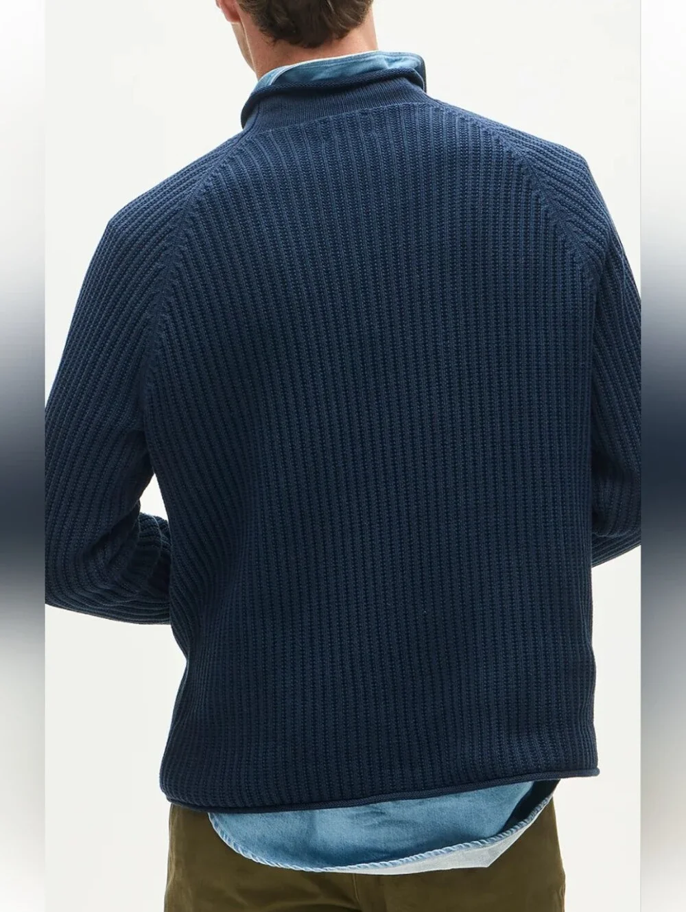 J Crew 1988 Rollneck CT575 Size M Navy CT575